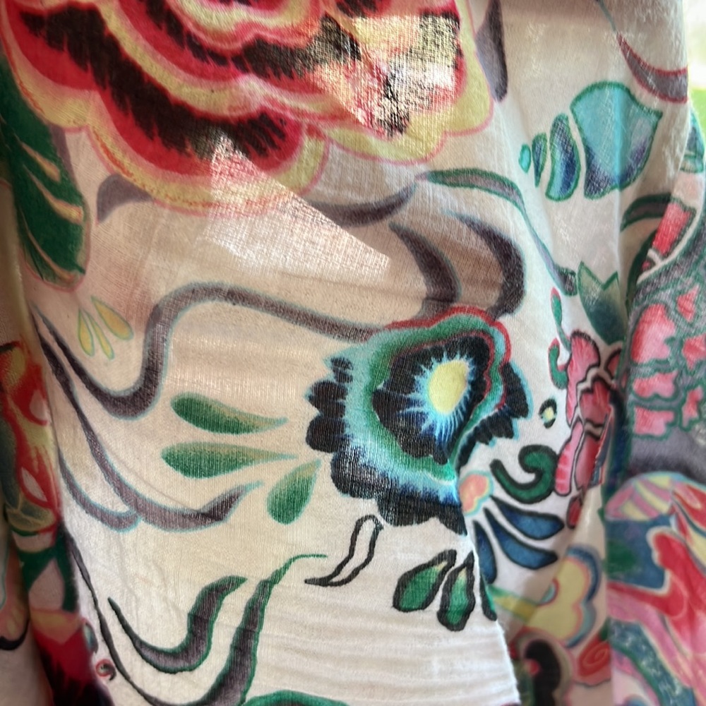 Johnny Was Boho Flowy  Pallazo Pants - Picture 8 of 8